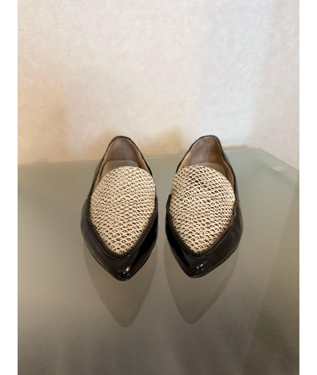 JIMMY CHOO Черные балетки из лакированной кожи, фото 2