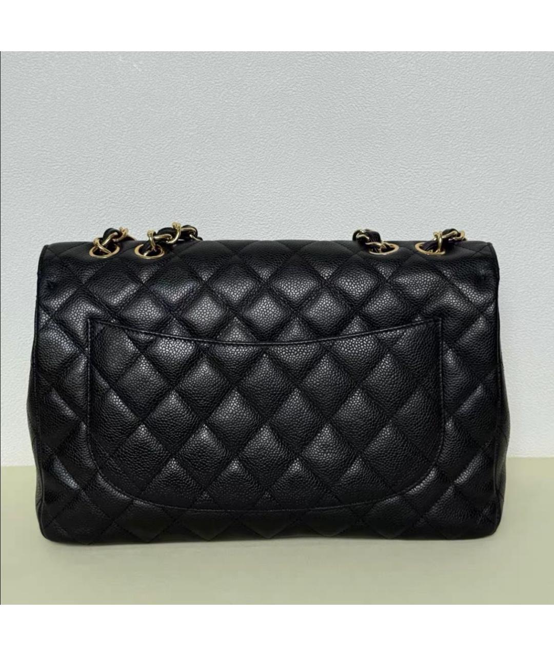 CHANEL Черная кожаная сумка через плечо, фото 2