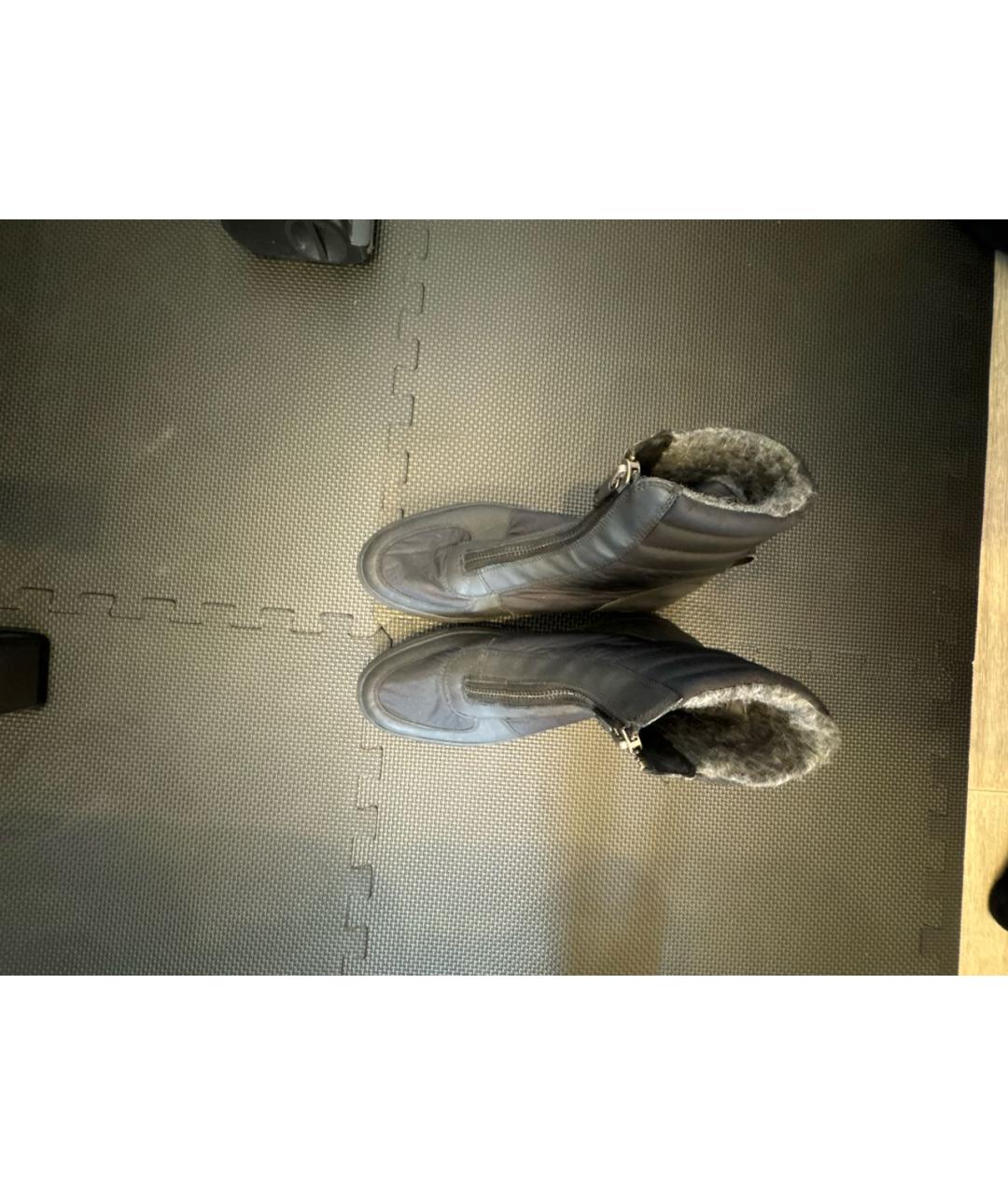 BIKKEMBERGS Темно-синие высокие ботинки, фото 3