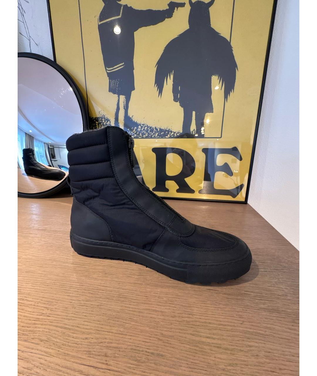 BIKKEMBERGS Темно-синие высокие ботинки, фото 7