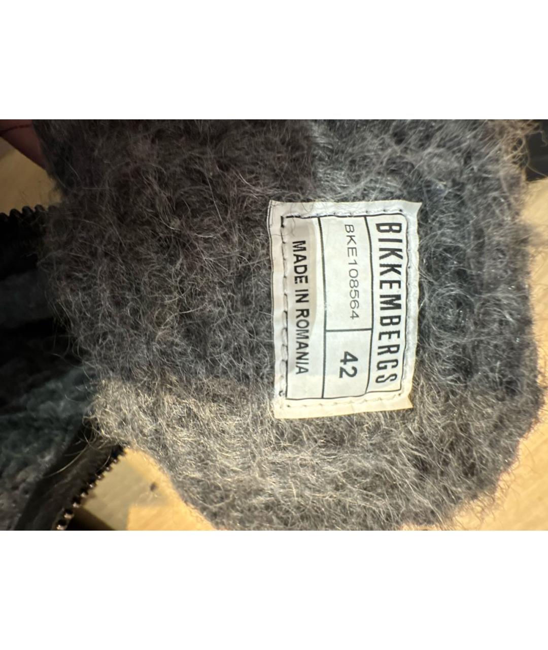 BIKKEMBERGS Темно-синие высокие ботинки, фото 5