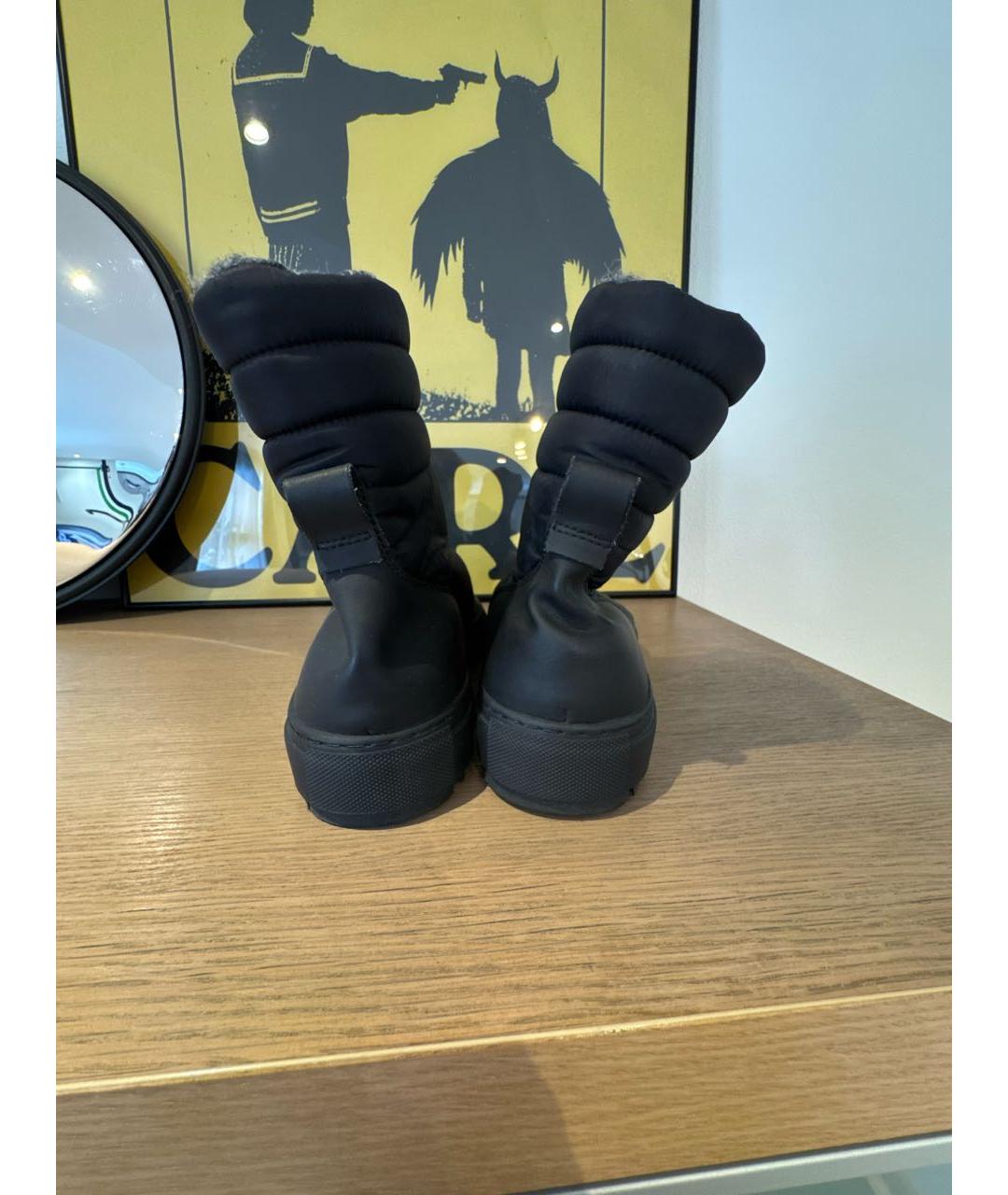 BIKKEMBERGS Темно-синие высокие ботинки, фото 4