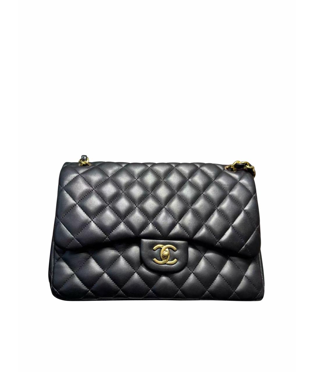 CHANEL Черная кожаная сумка через плечо, фото 1