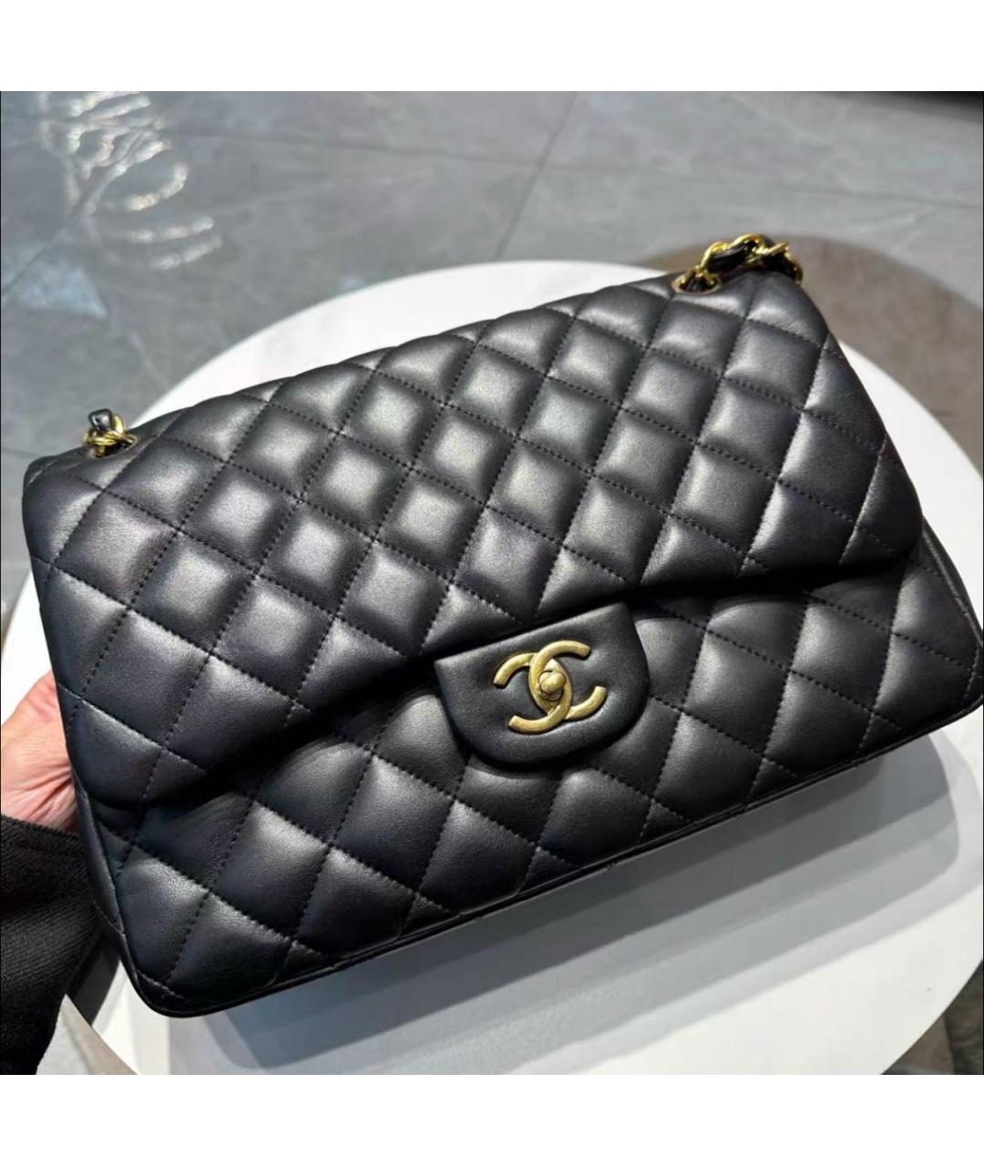 CHANEL Черная кожаная сумка через плечо, фото 4