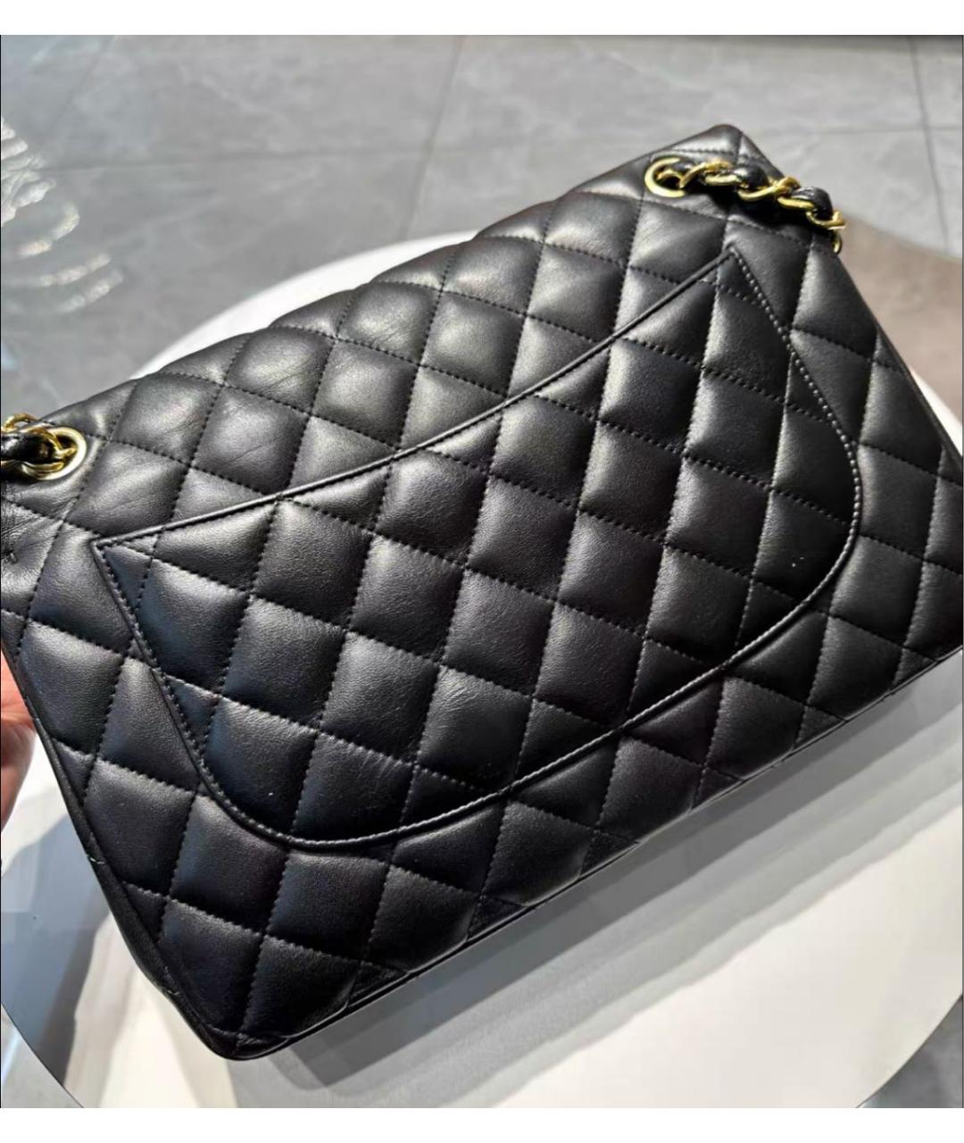 CHANEL Черная кожаная сумка через плечо, фото 2