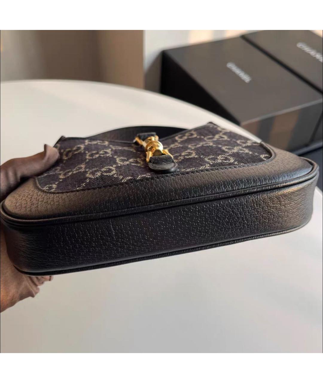 GUCCI Кожаная сумка с короткими ручками, фото 3