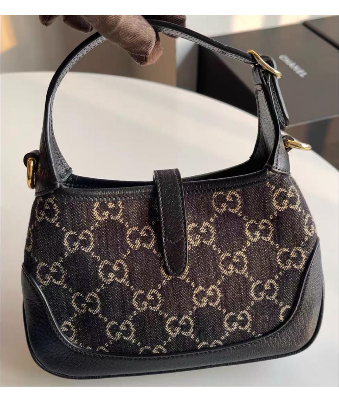 GUCCI Кожаная сумка с короткими ручками, фото 2