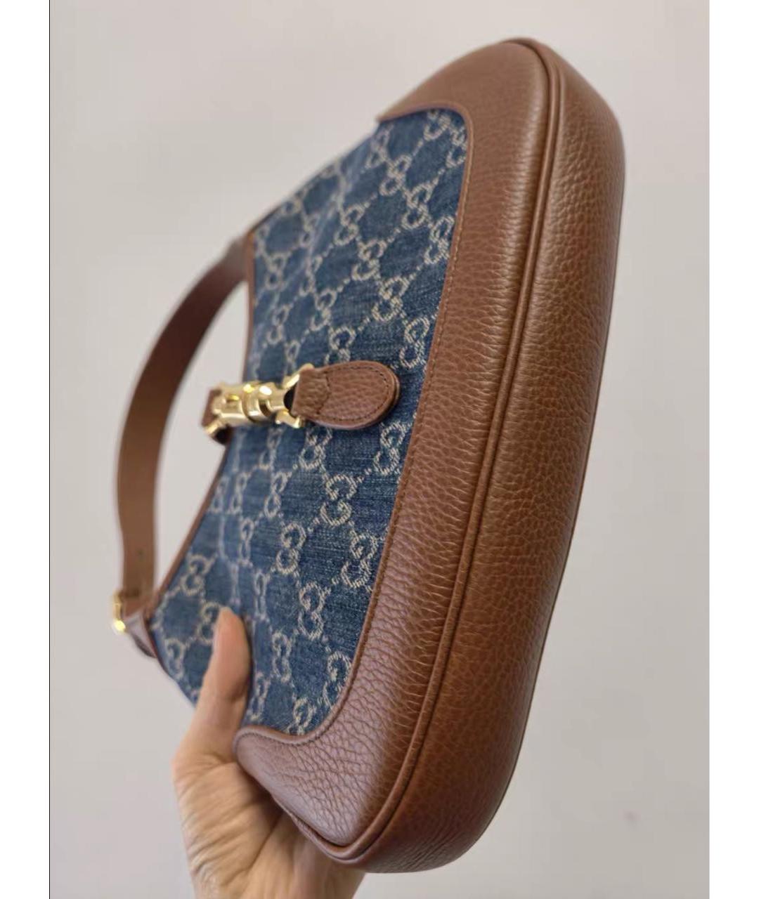 GUCCI Синяя сумка с короткими ручками, фото 2