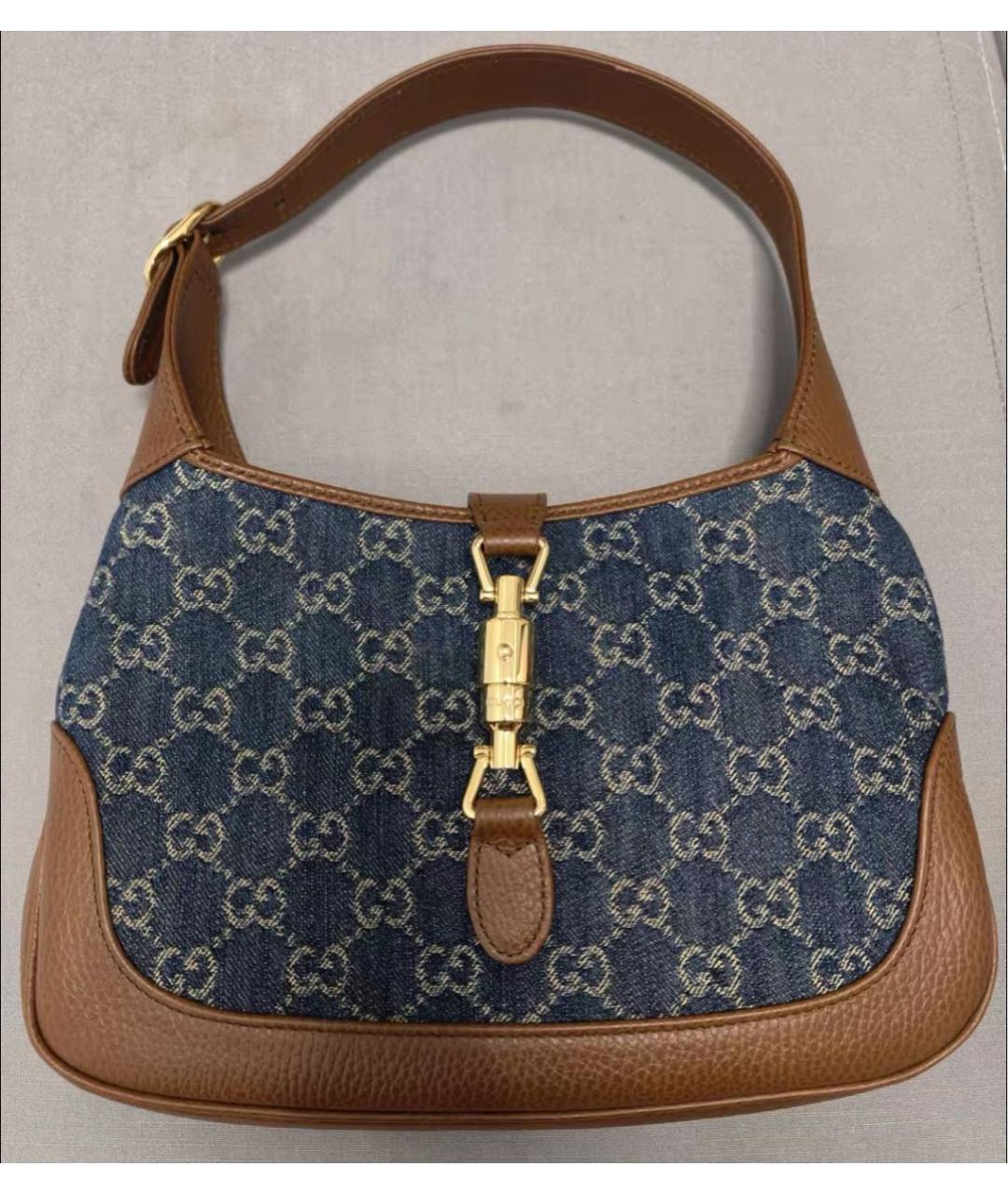 GUCCI Синяя сумка с короткими ручками, фото 4