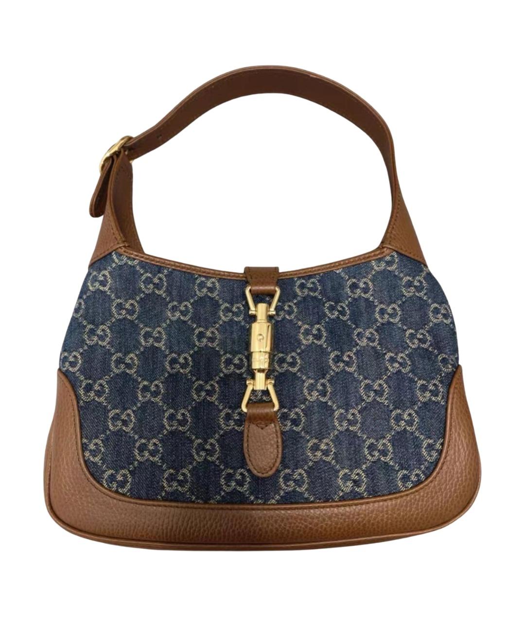 GUCCI Синяя сумка с короткими ручками, фото 1