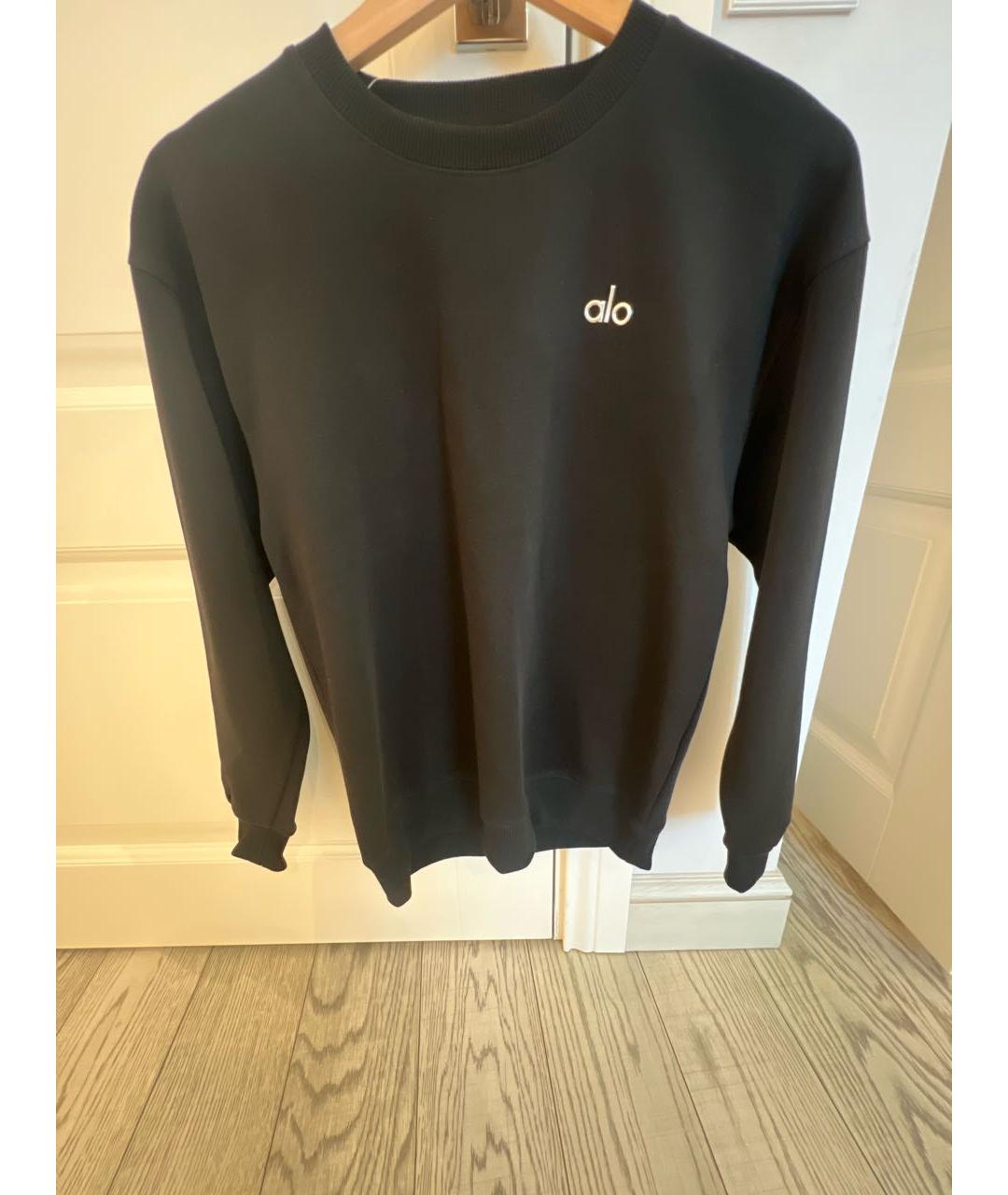 ALO YOGA Черный хлопковый спортивные костюмы, фото 5