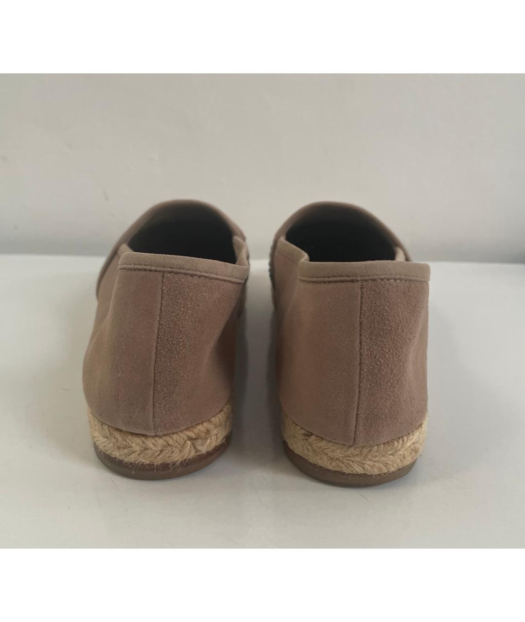 GIUSEPPE ZANOTTI DESIGN Бежевые замшевые эспадрильи, фото 4