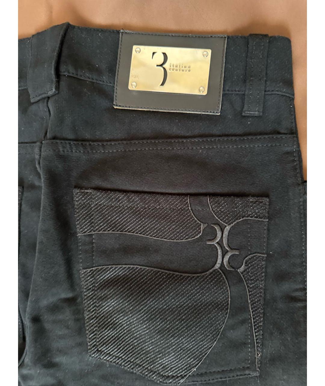 BILLIONAIRE Черные хлопковые прямые джинсы, фото 6