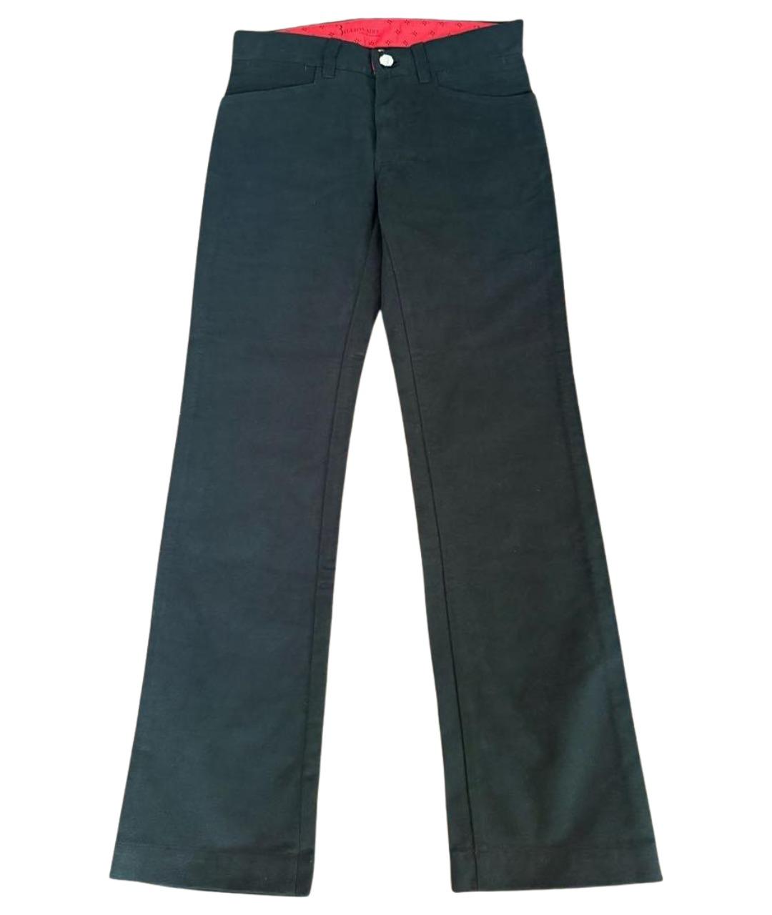 BILLIONAIRE Черные хлопковые прямые джинсы, фото 1