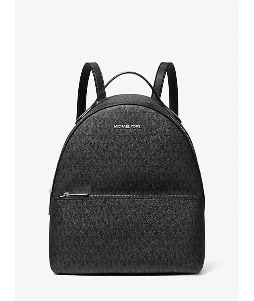 MICHAEL KORS Черный рюкзак из искусственной кожи, фото 5