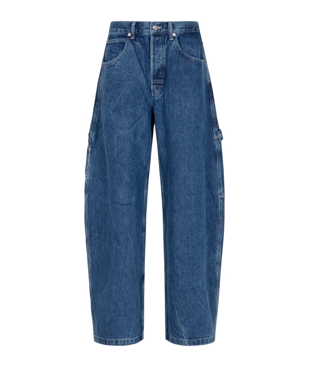 ALEXANDER WANG Синие хлопковые прямые джинсы, фото 1