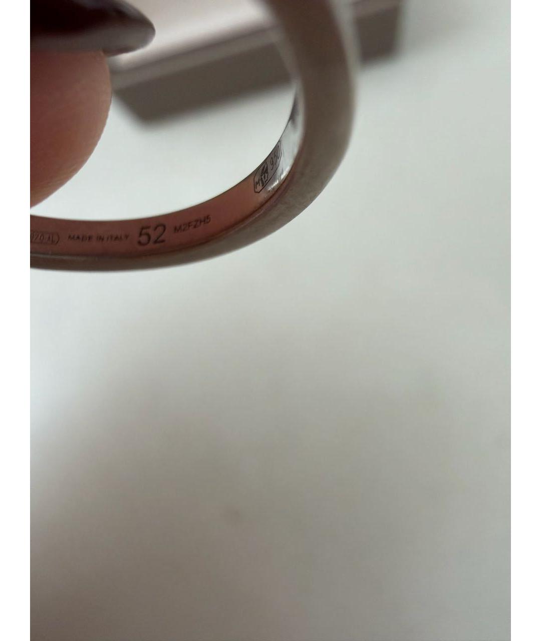 BVLGARI Серебряное платиновое кольцо, фото 6