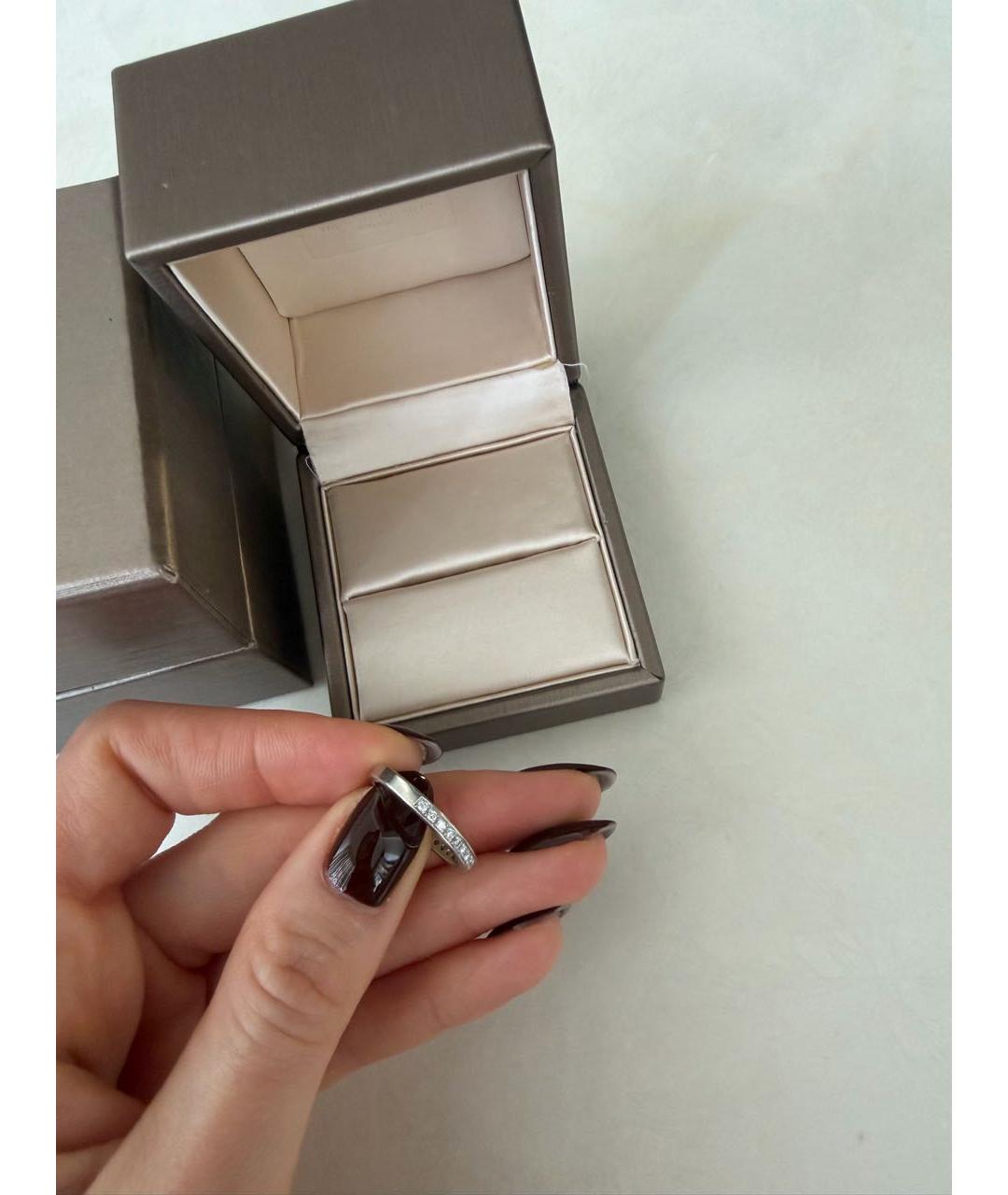 BVLGARI Серебряное платиновое кольцо, фото 5