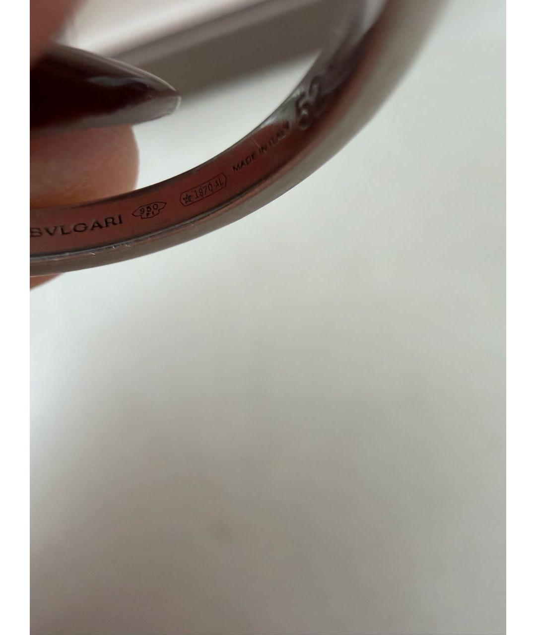 BVLGARI Серебряное платиновое кольцо, фото 7