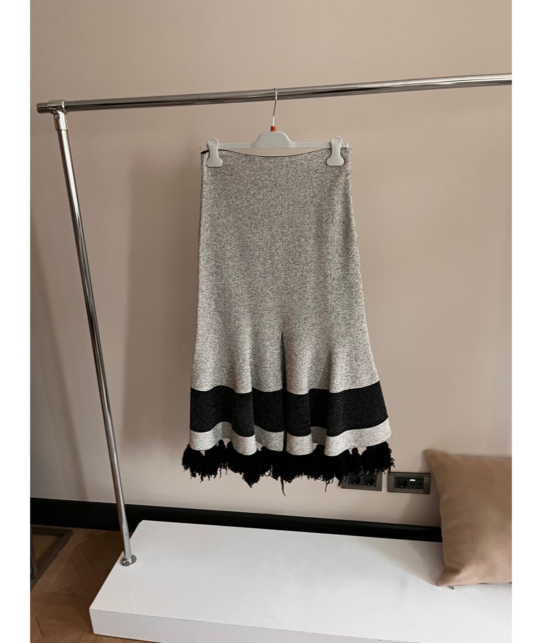 PROENZA SCHOULER Серый шерстяной костюм с юбками, фото 2