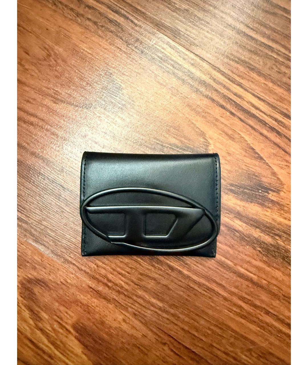 DIESEL Черный кожаный кардхолдер, фото 2