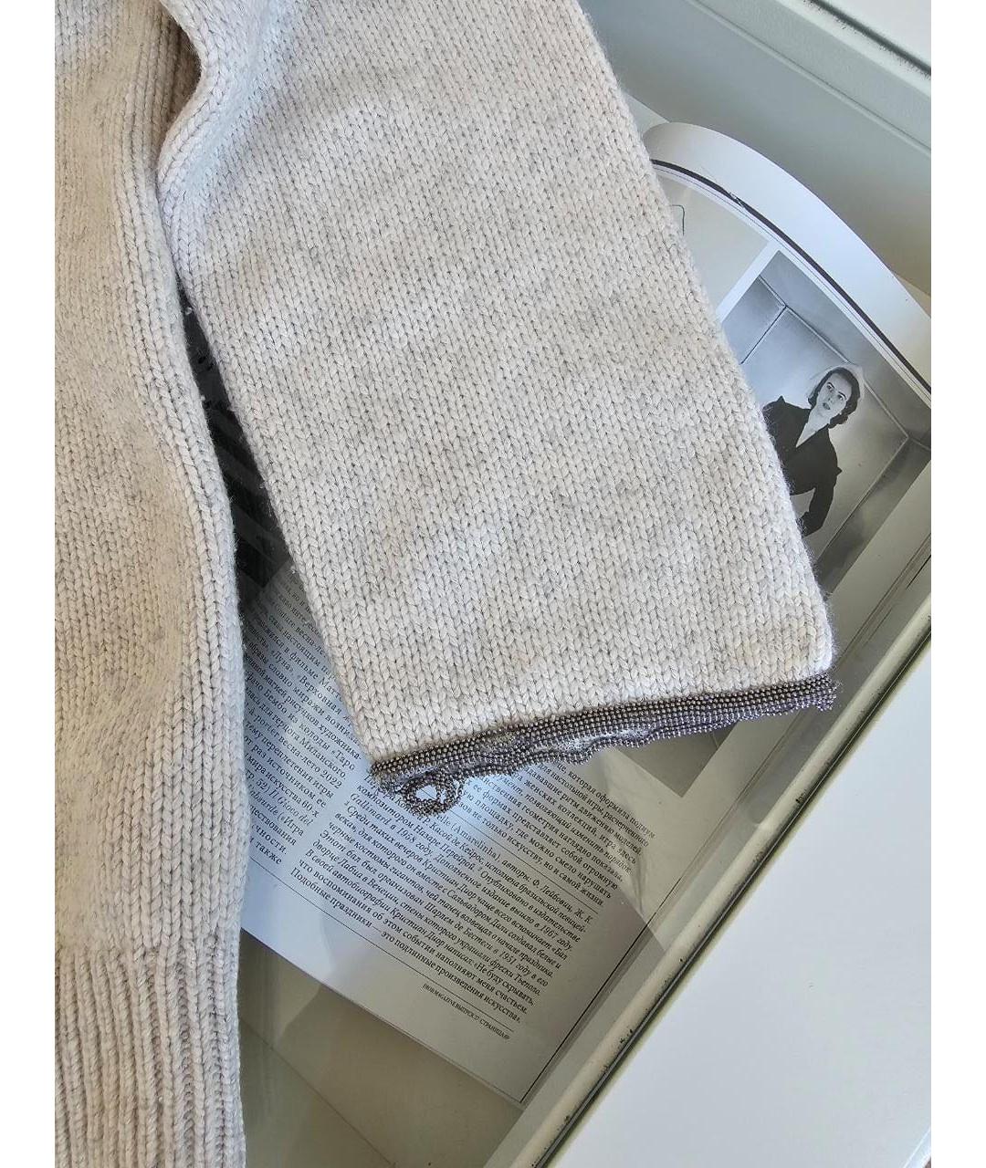 BRUNELLO CUCINELLI Бежевый кардиган, фото 7