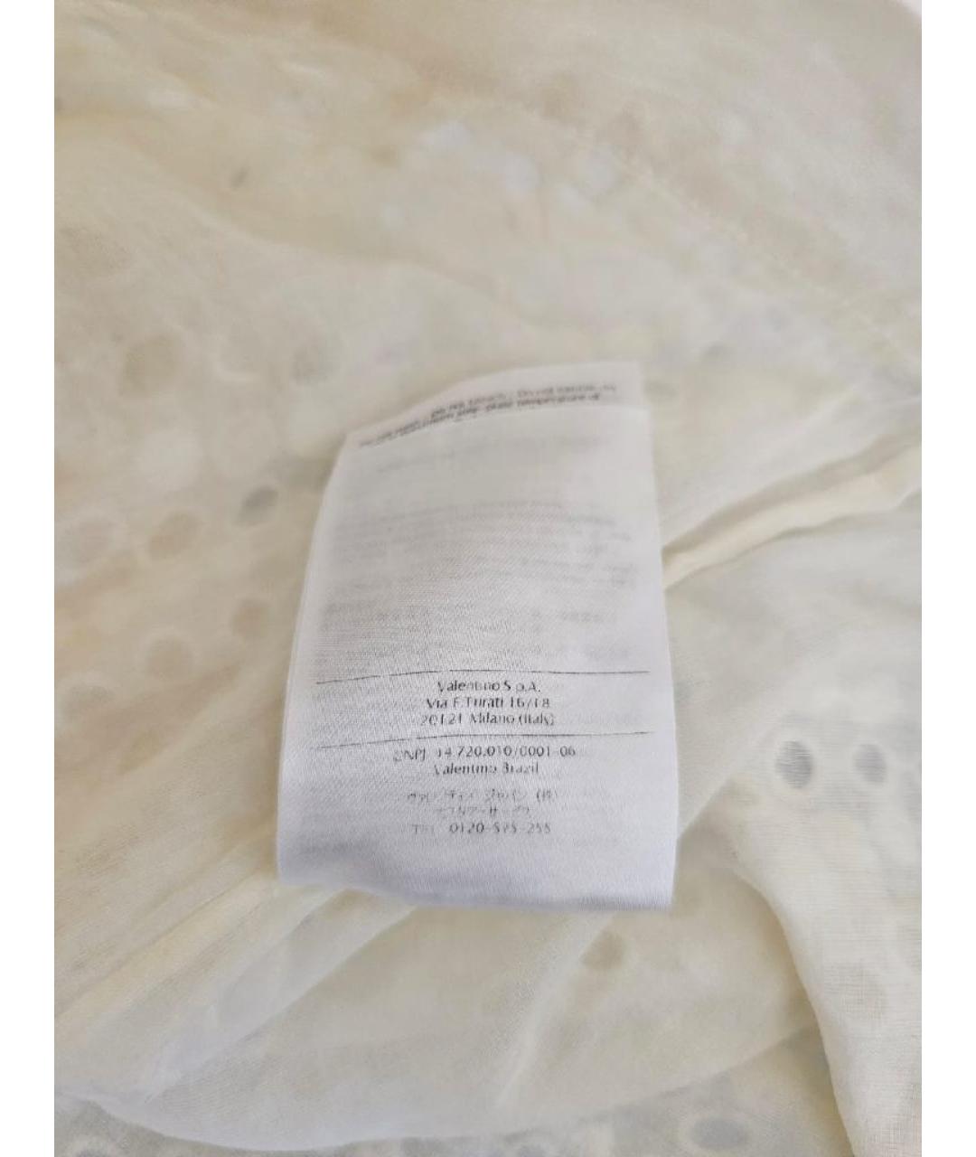 VALENTINO Белые хлопковые шорты, фото 8