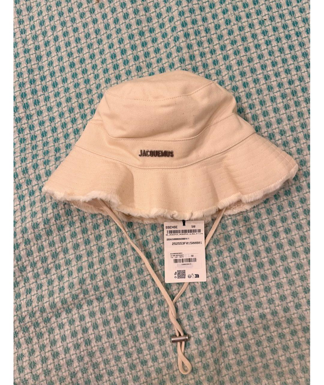 JACQUEMUS Бежевая хлопковая панама, фото 3