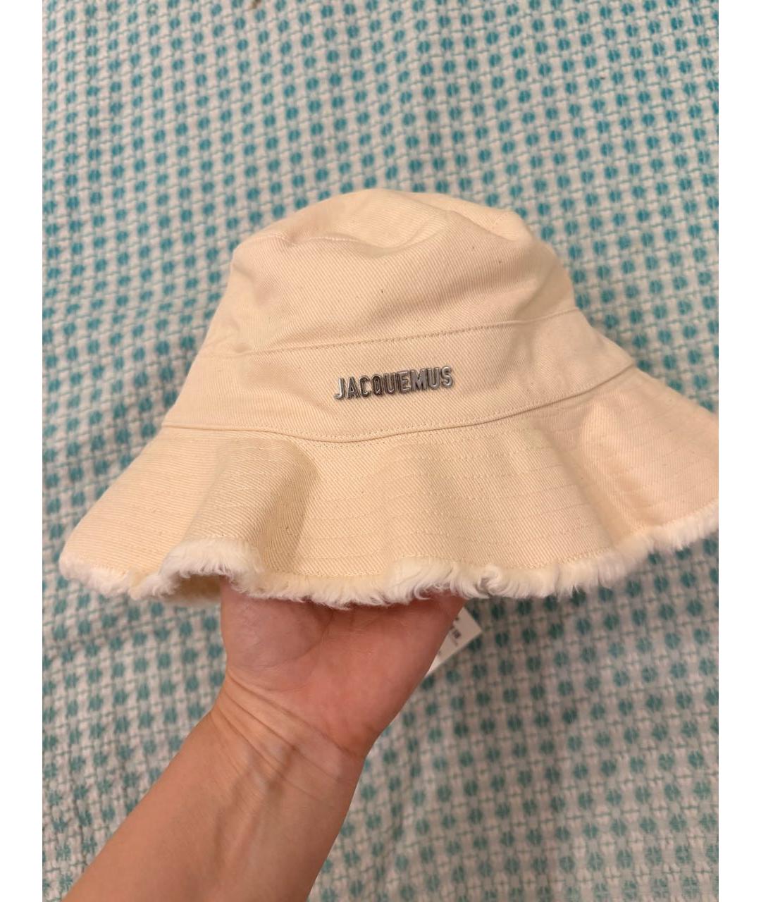 JACQUEMUS Бежевая хлопковая панама, фото 2