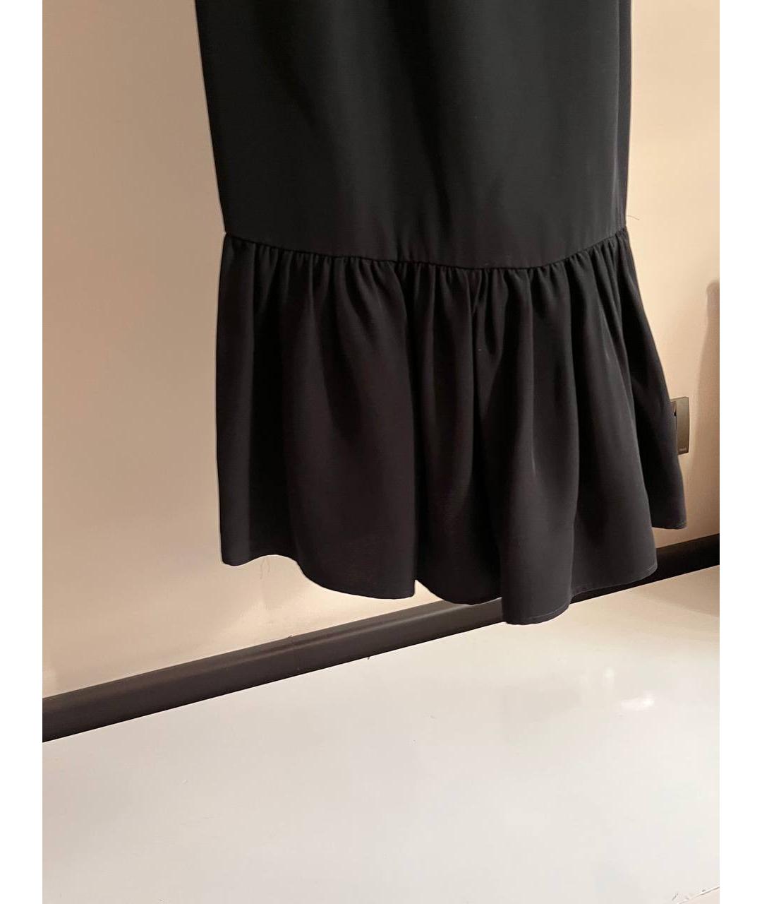 PRADA Черное вискозное повседневное платье, фото 3