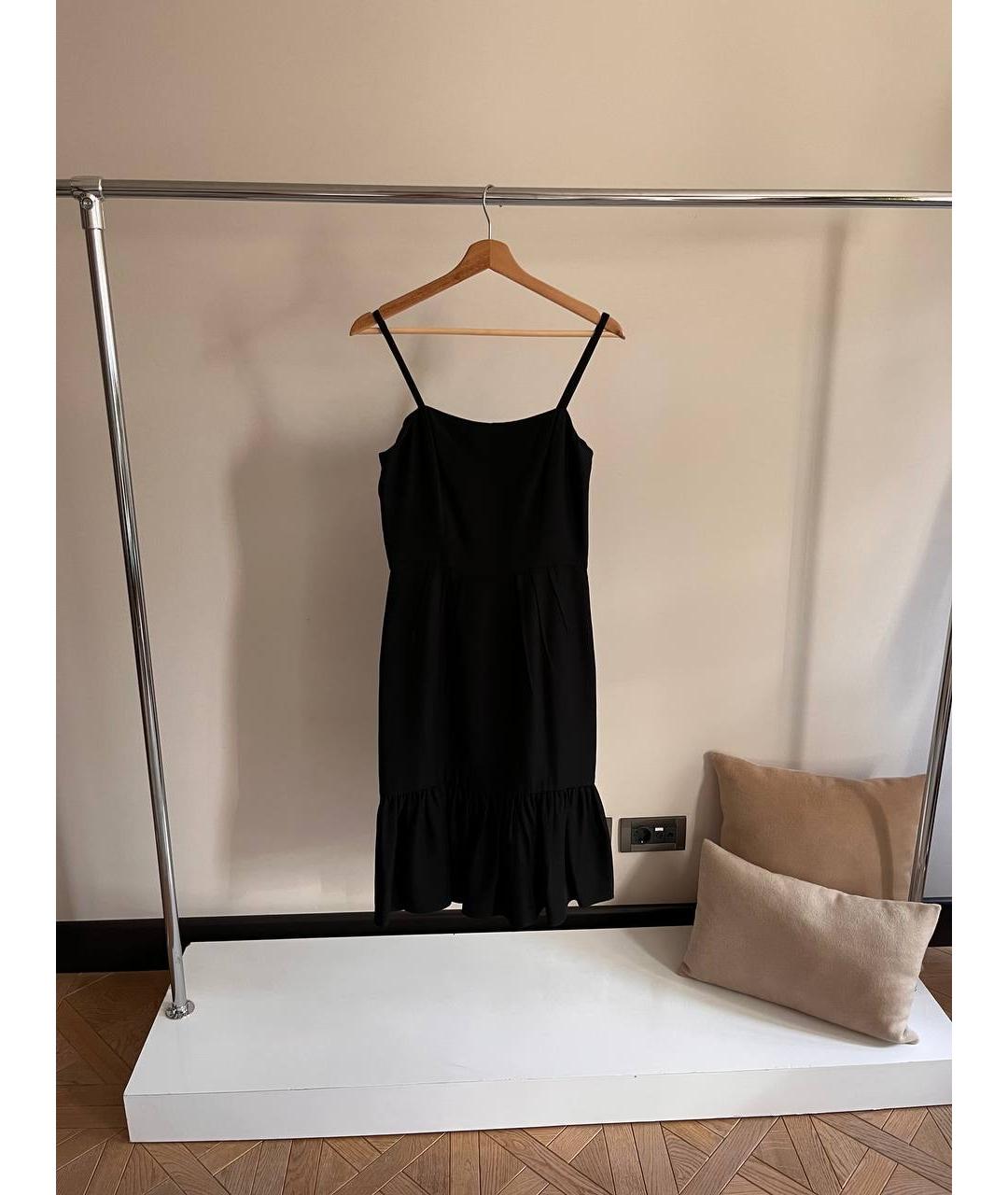 PRADA Черное вискозное повседневное платье, фото 5