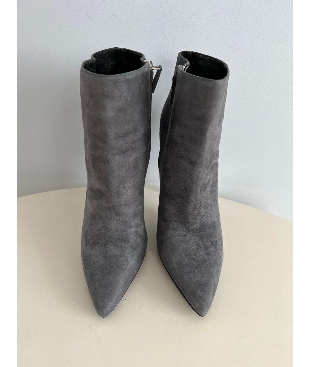 PRADA Серые замшевые ботильоны, фото 6