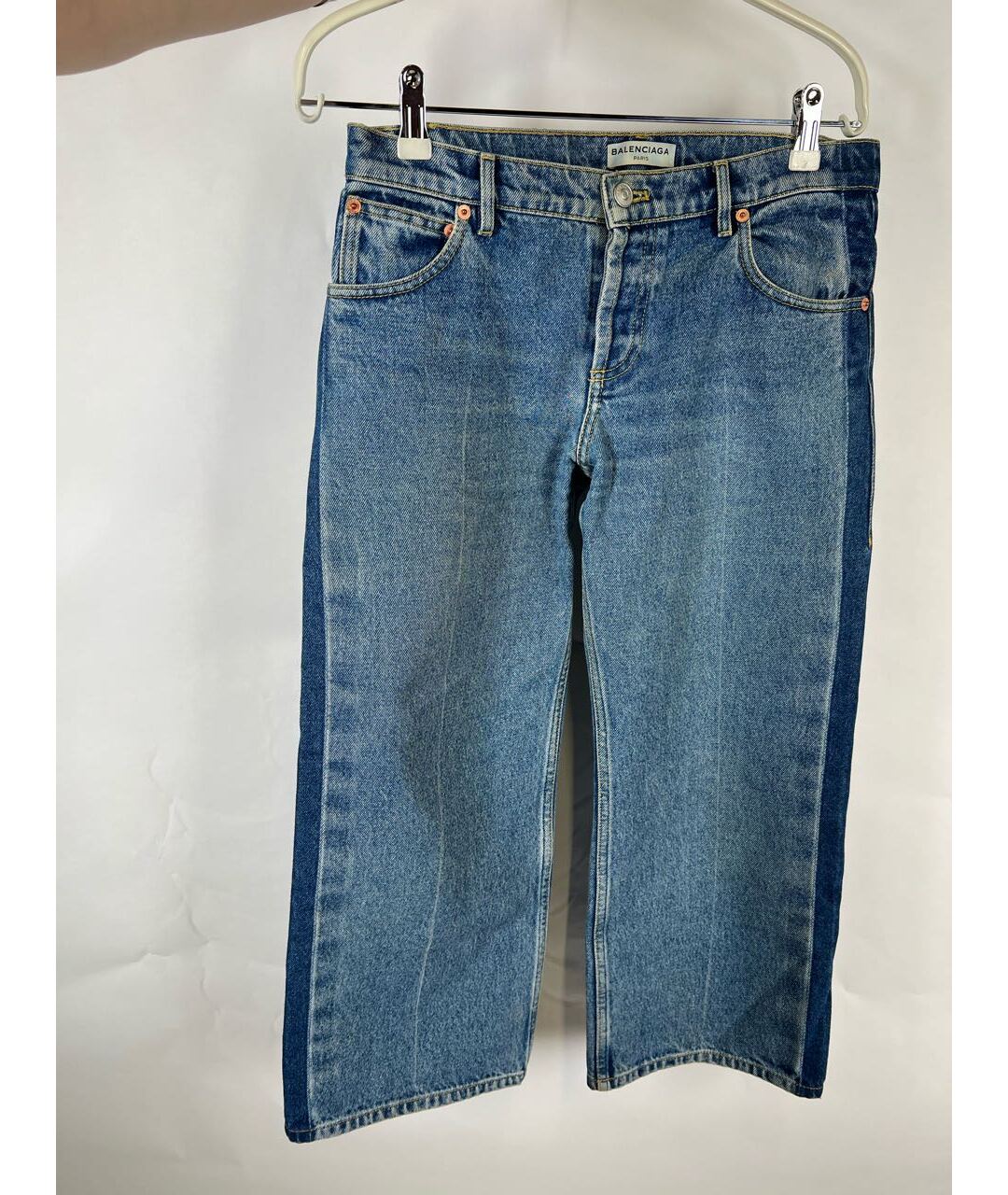 BALENCIAGA Синие прямые джинсы, фото 5