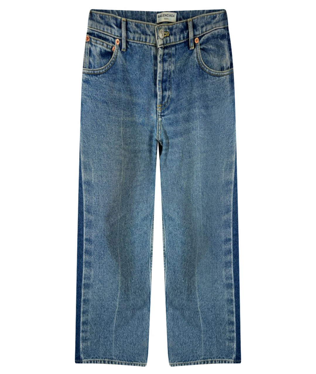 BALENCIAGA Синие прямые джинсы, фото 1