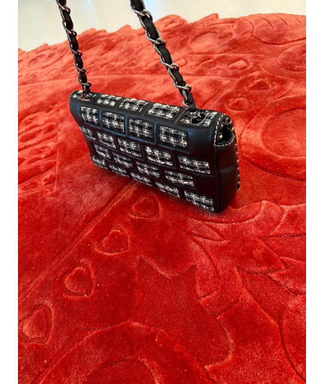 CHANEL Черная кожаная сумка с короткими ручками, фото 2