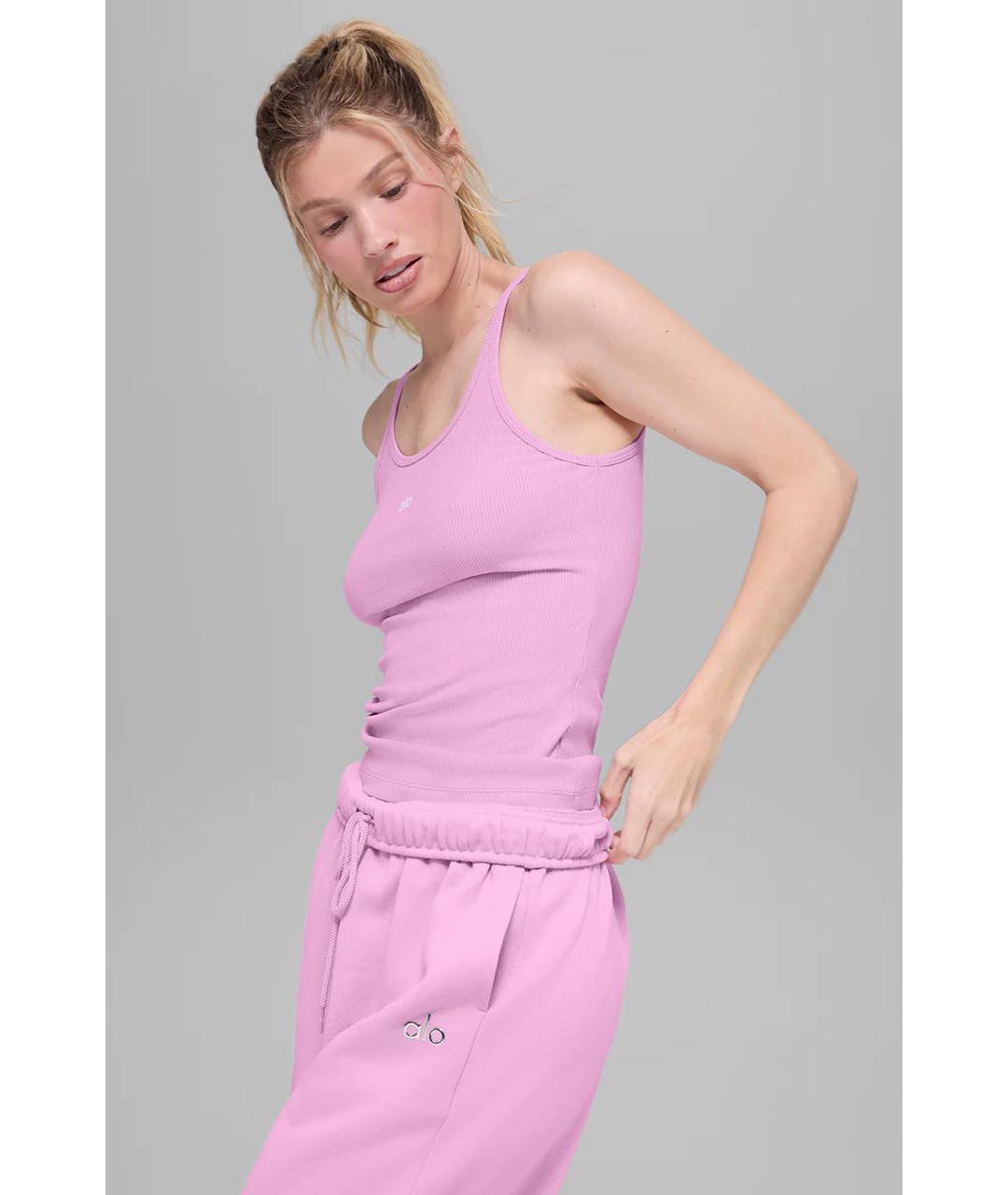 ALO YOGA Розовая майка, фото 3