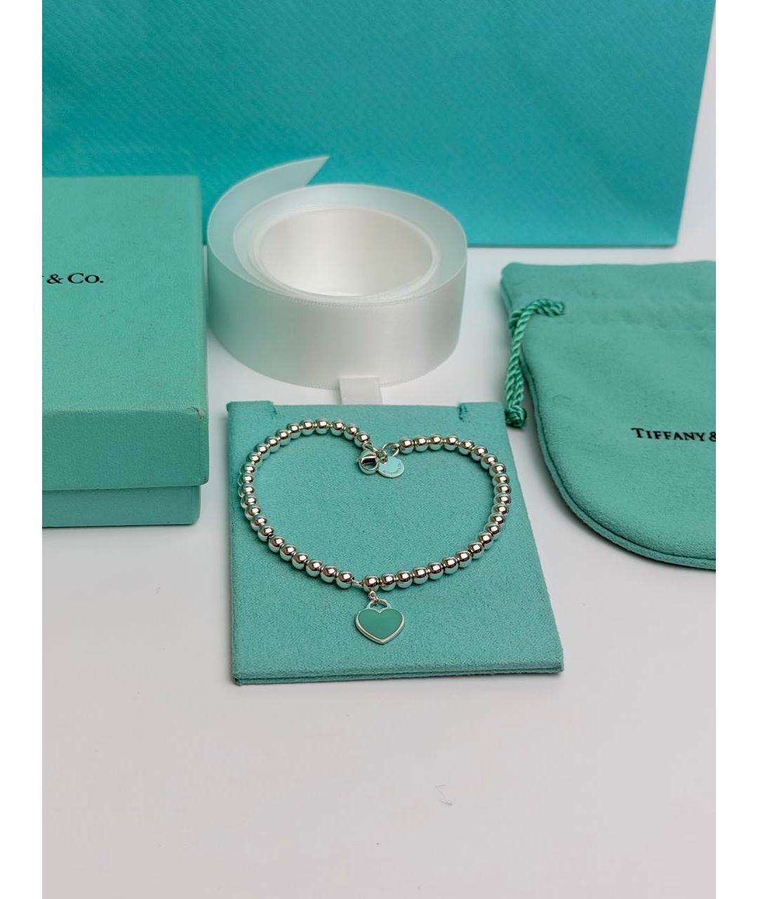 TIFFANY&CO Бирюзовый серебряный браслет, фото 3