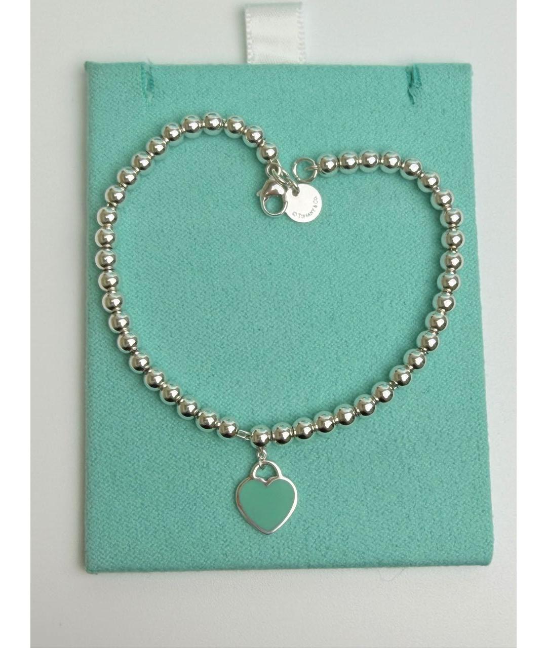 TIFFANY&CO Бирюзовый серебряный браслет, фото 4
