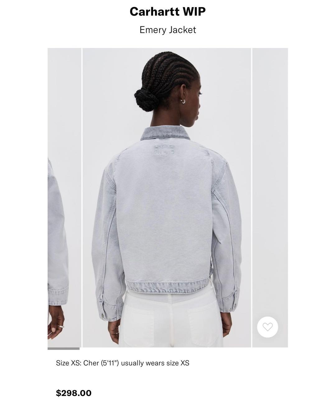 CARHARTT WIP Серая хлопковая куртка, фото 8