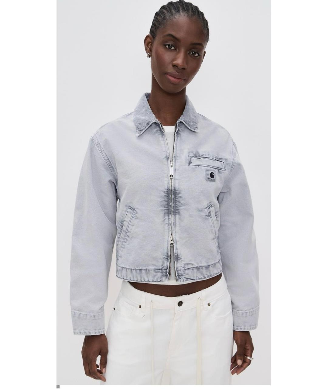 CARHARTT WIP Серая хлопковая куртка, фото 7