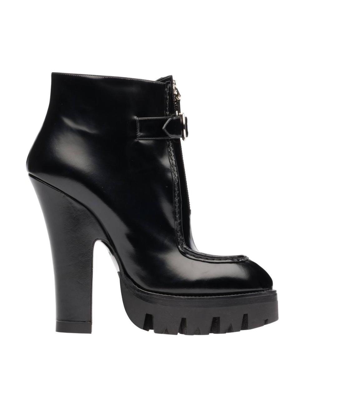 PRADA Черные ботильоны из лакированной кожи, фото 1