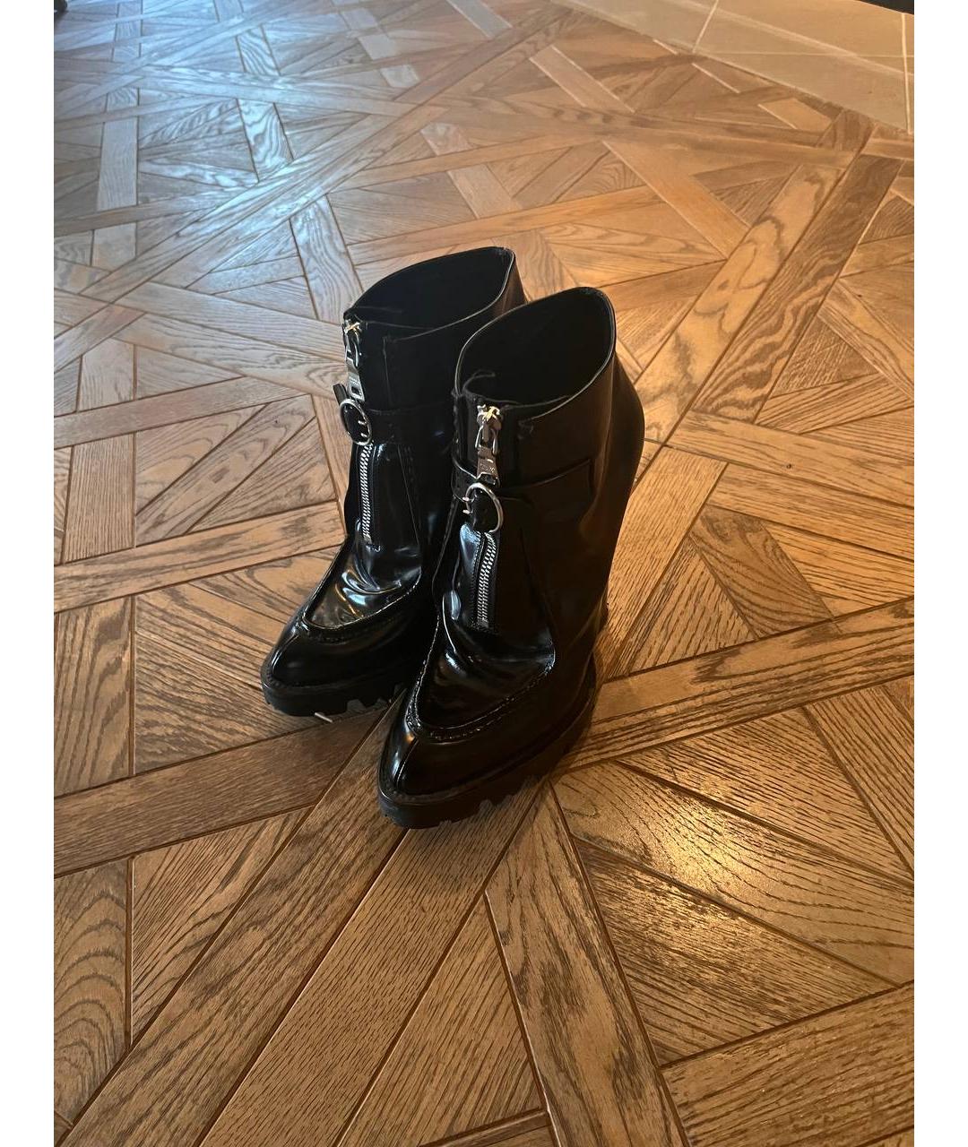 PRADA Черные ботильоны из лакированной кожи, фото 2