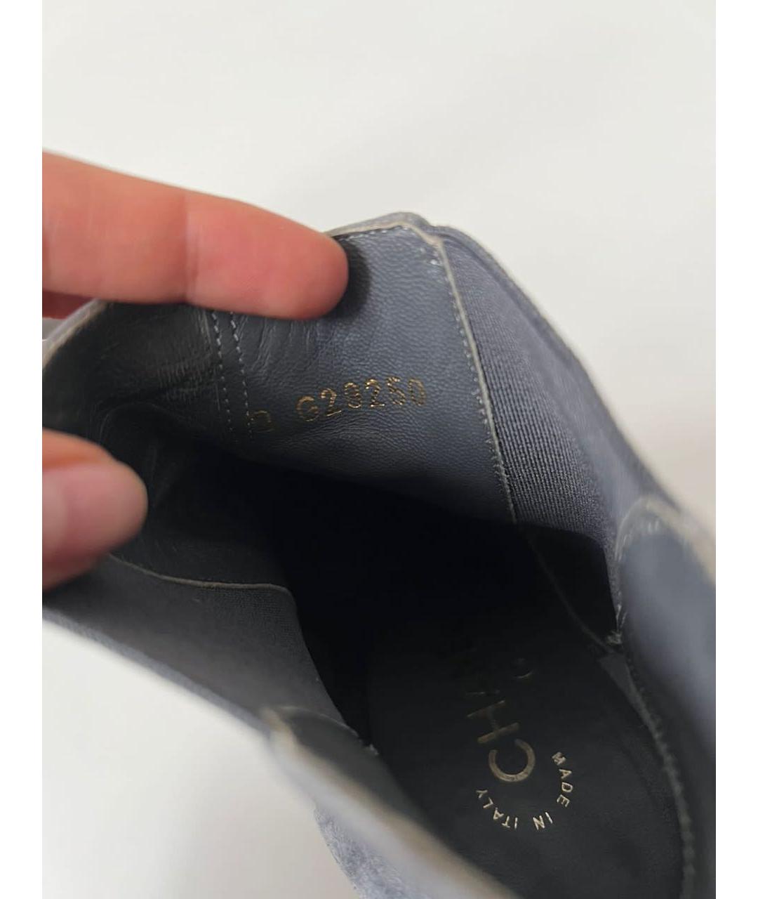 CHANEL Серые ботильоны, фото 4