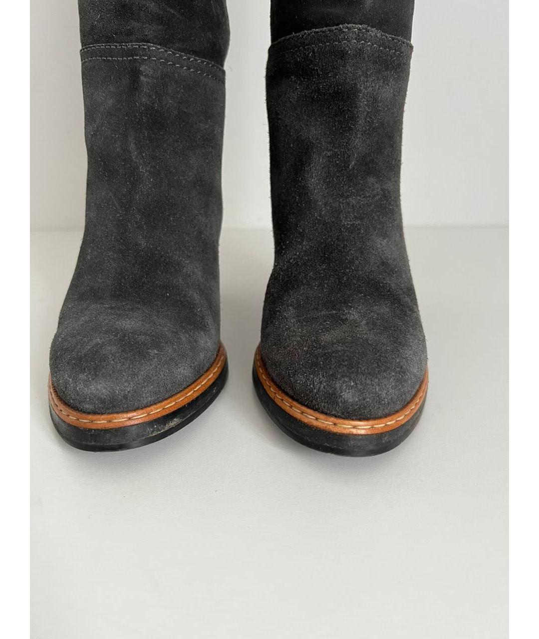 JIL SANDER Антрацитовые полусапоги, фото 5