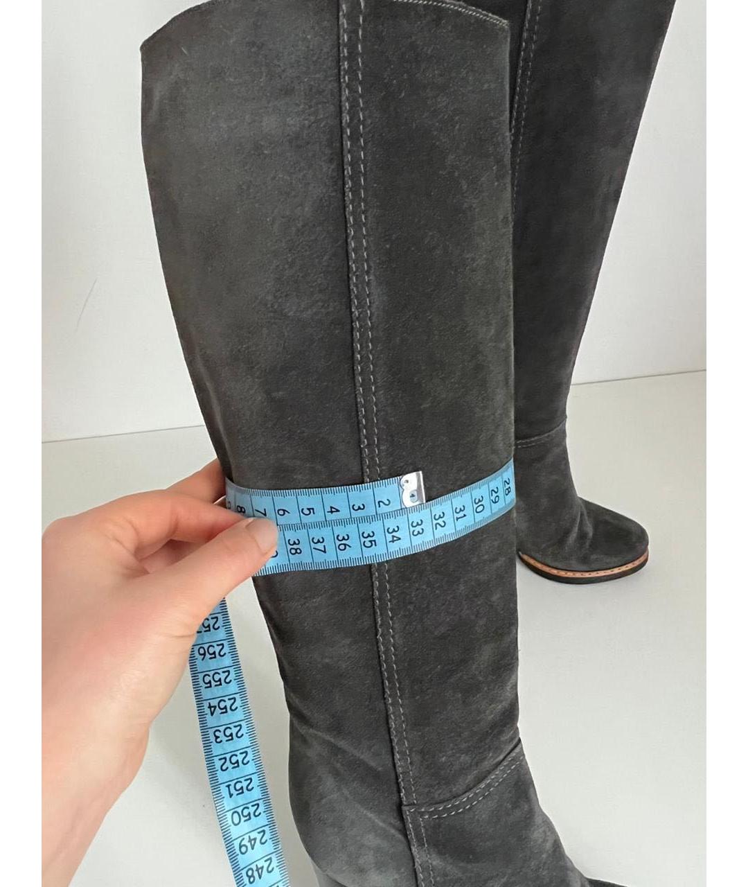 JIL SANDER Антрацитовые полусапоги, фото 8