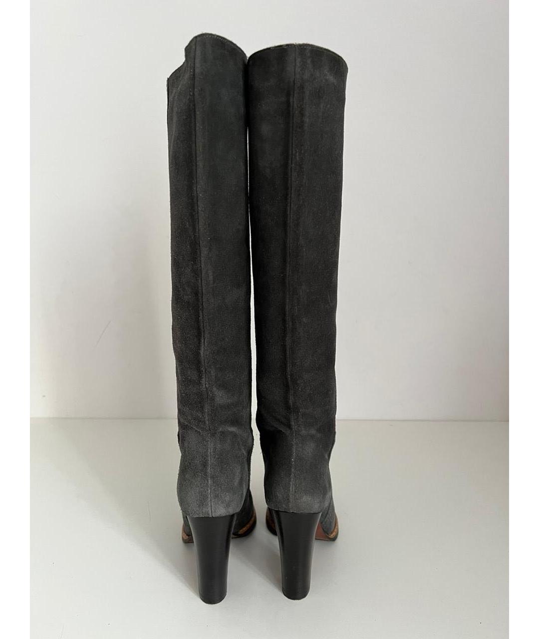 JIL SANDER Антрацитовые полусапоги, фото 3