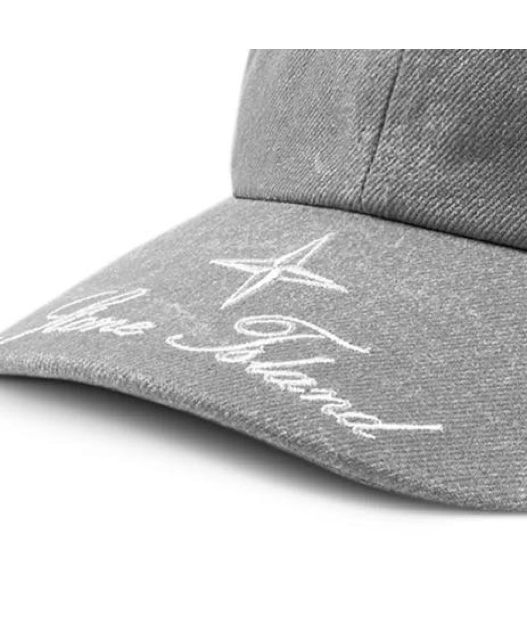 STONE ISLAND Антрацитовая хлопковая кепка/бейсболка, фото 4