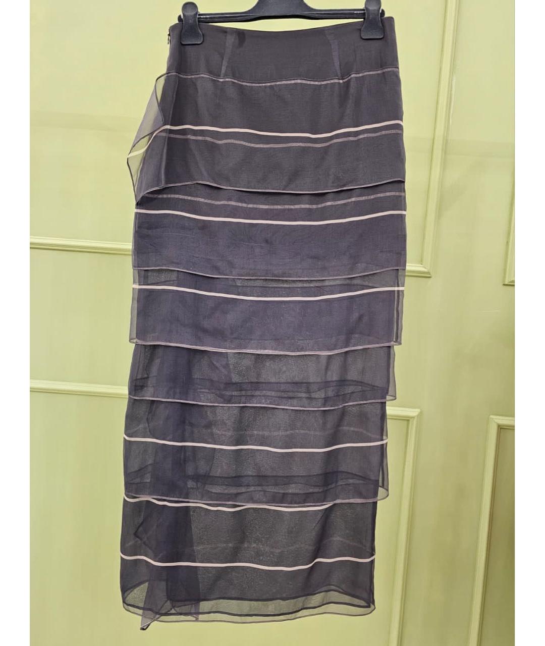 BRUNELLO CUCINELLI Серая юбка макси, фото 2