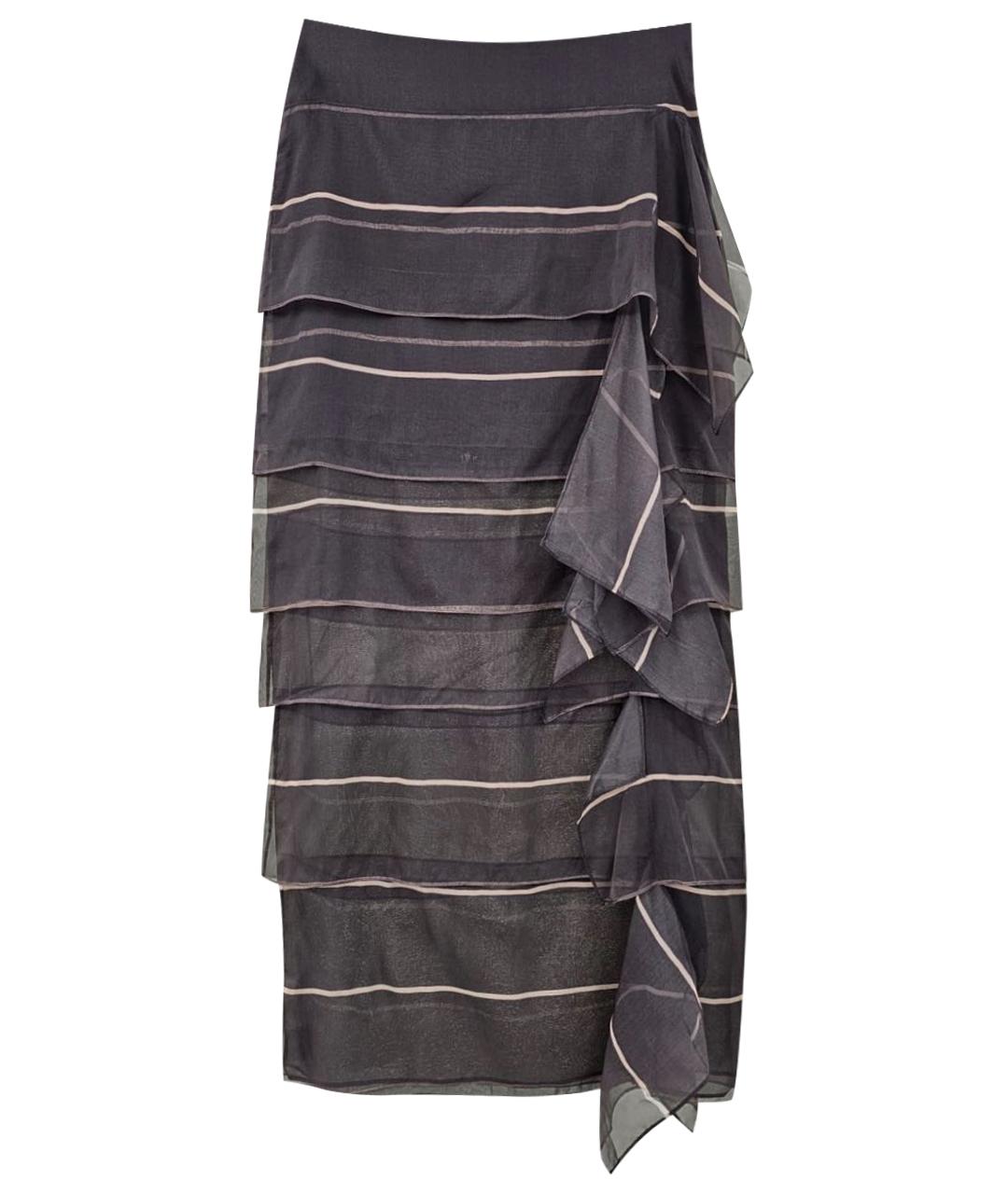 BRUNELLO CUCINELLI Серая юбка макси, фото 1
