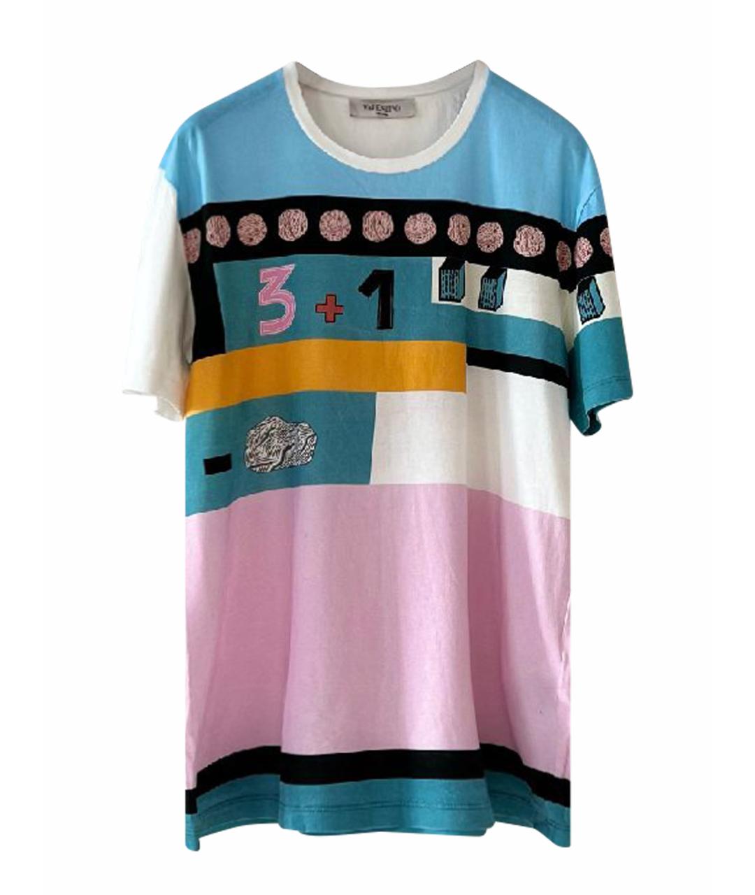 VALENTINO Мульти хлопковая футболка, фото 1